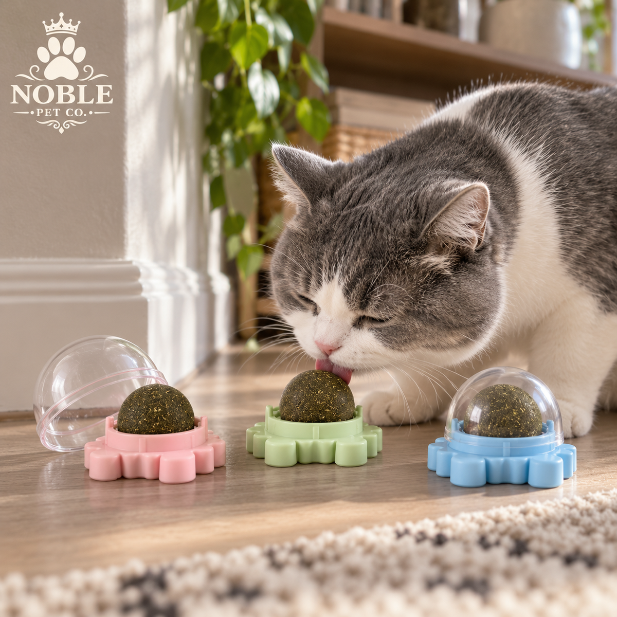 Licking Catnip rotating ball