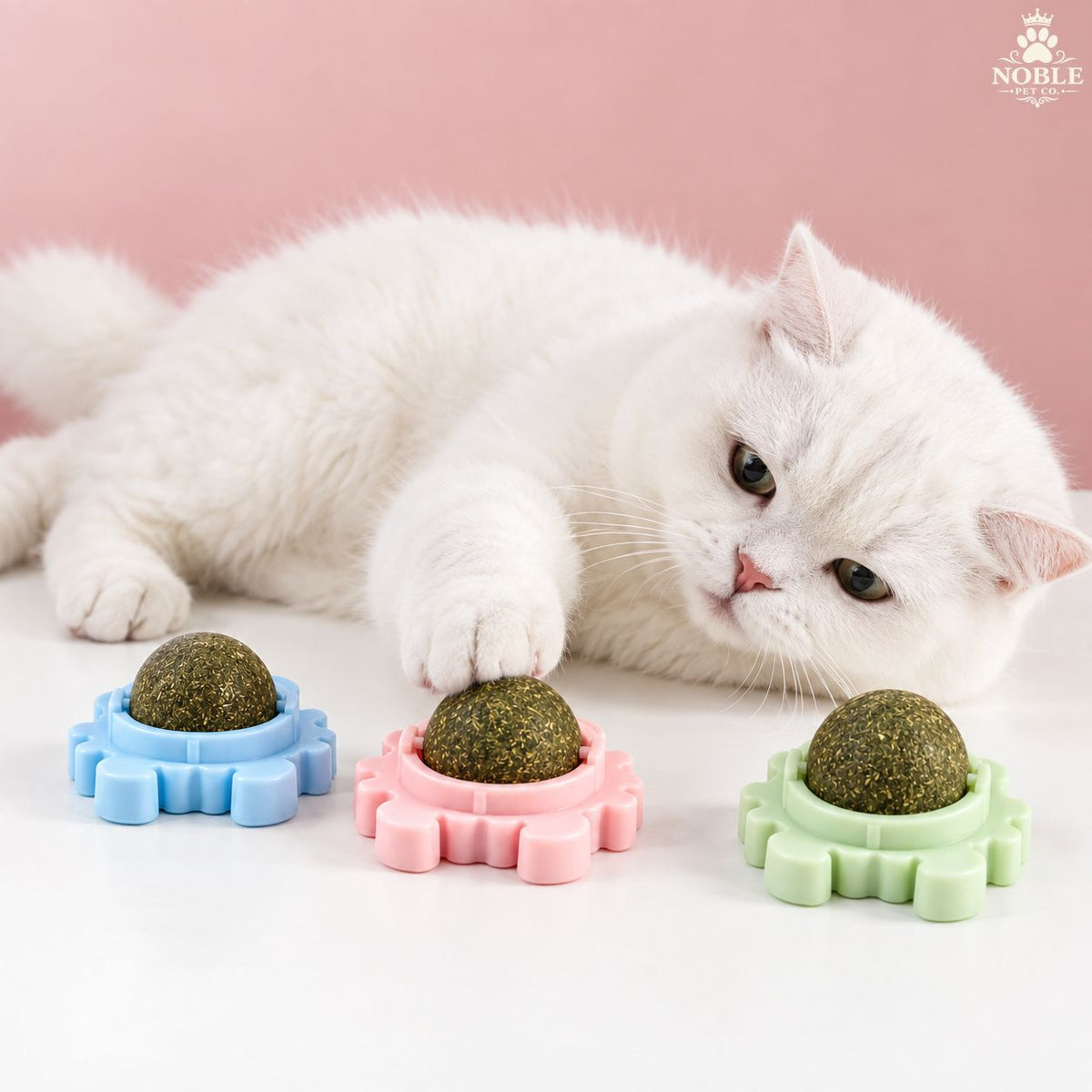 Licking Catnip rotating ball